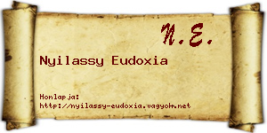 Nyilassy Eudoxia névjegykártya